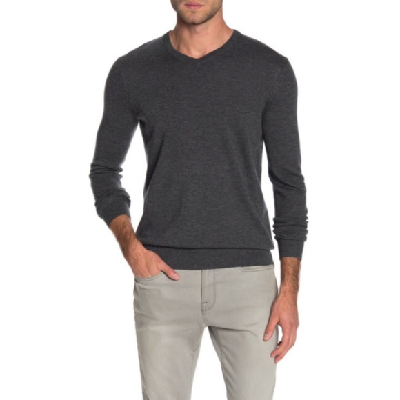 NWT THEORY Merino Wool Blend Riland V-neck Sweater